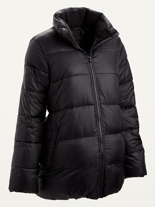 View large product image 1 of 1. Maternity Frost-Free Nylon Puffer Jacket