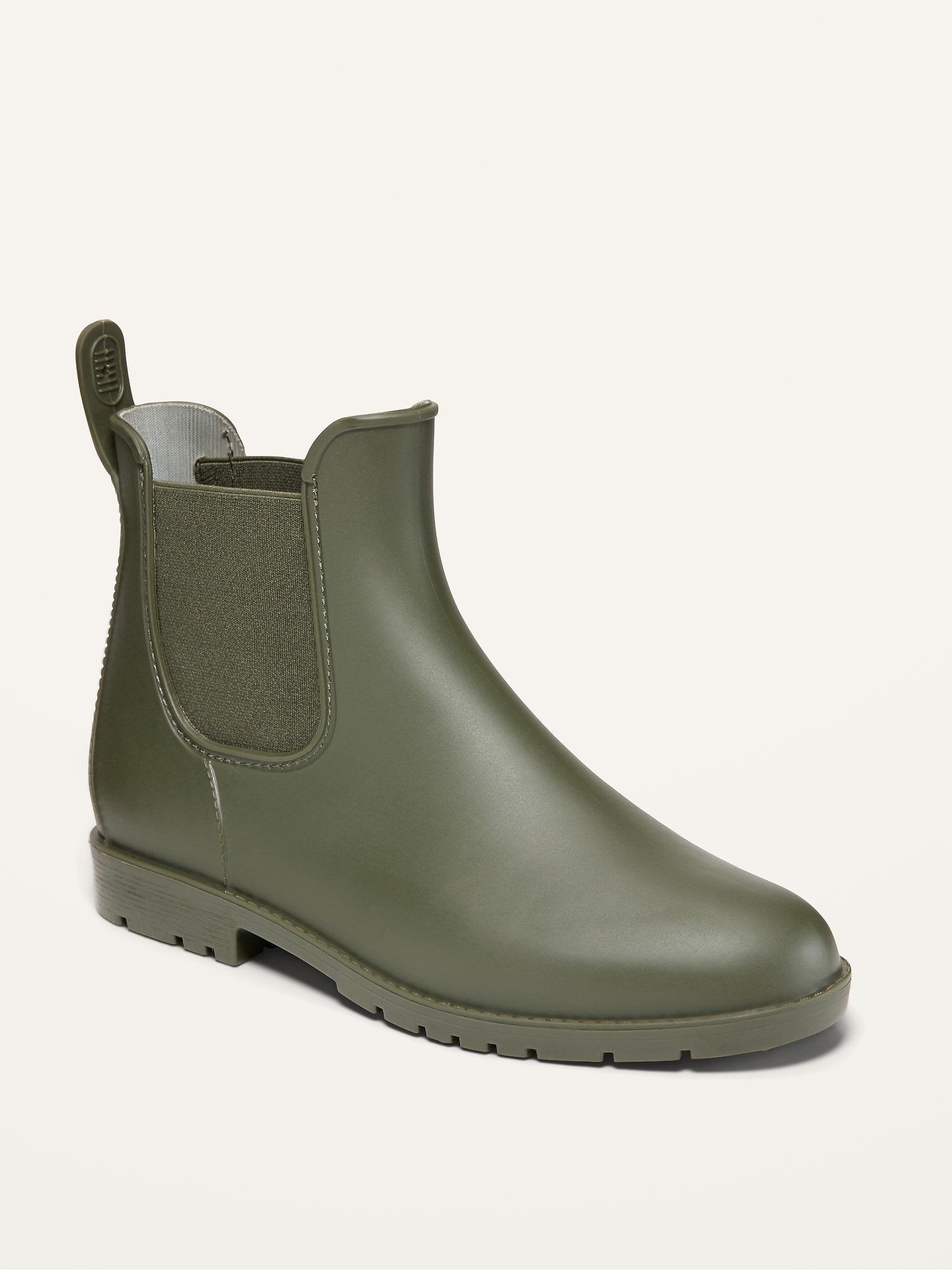 Water-Repellent Pull-On Rain Boots