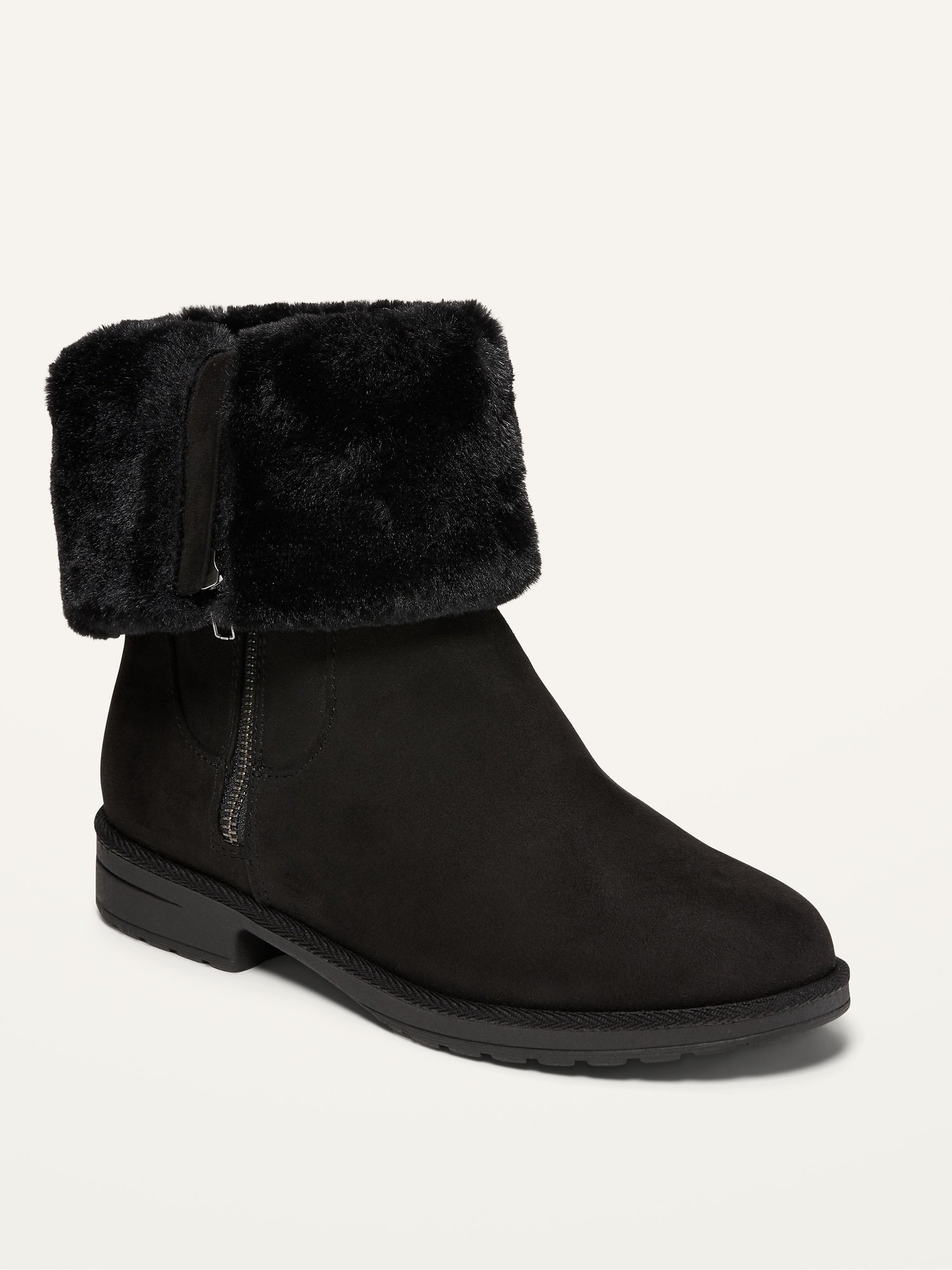 Water-Repellent Faux-Fur Lined Ankle 