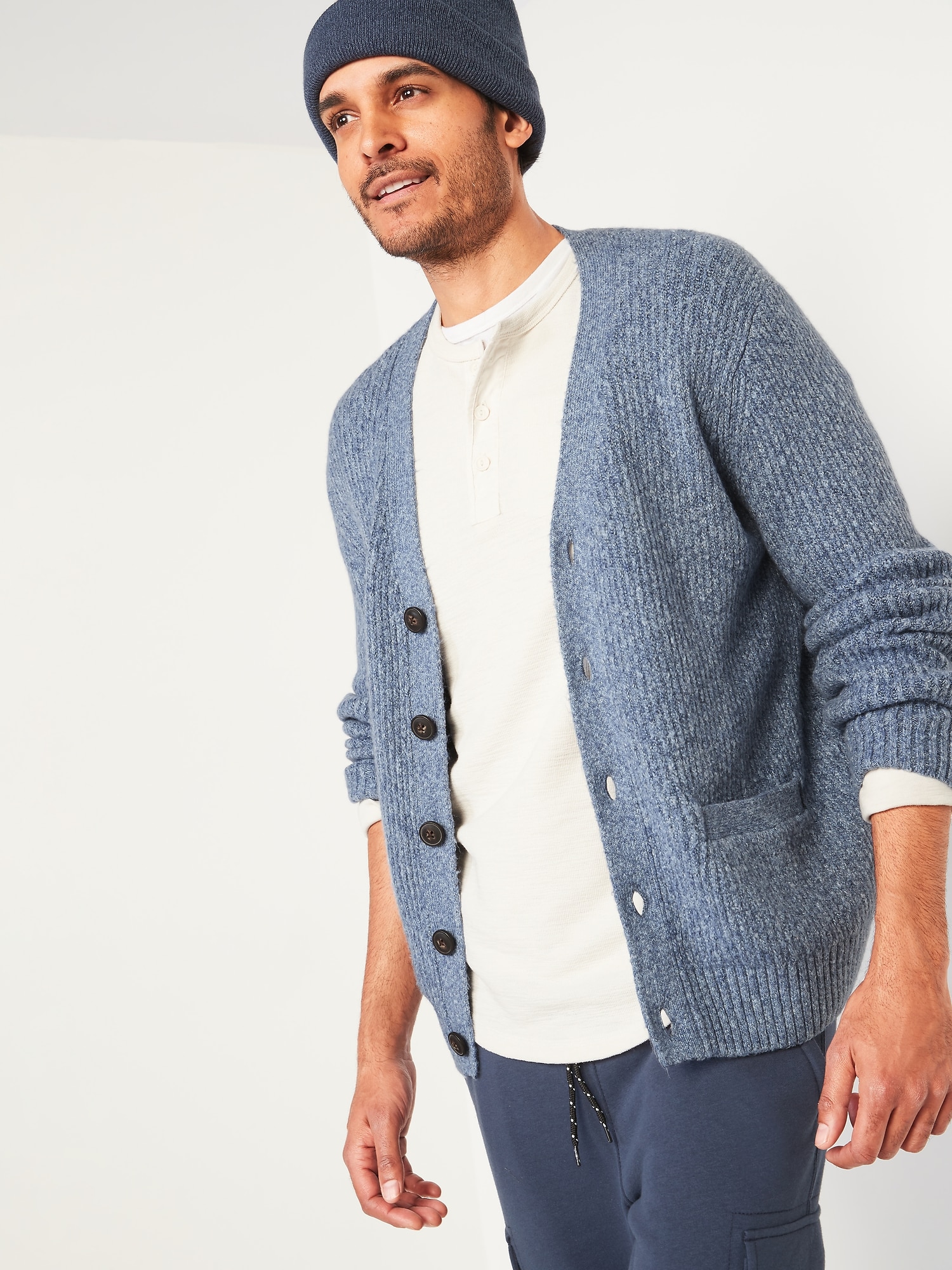 V-Neck Button-Front Cardigan Sweater for Men | Old Navy
