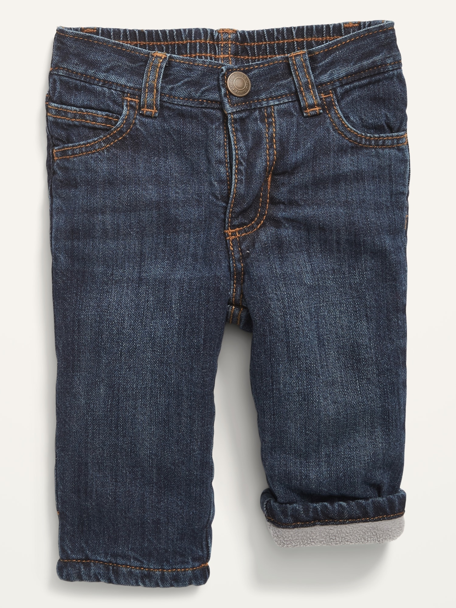 old navy lined jeans