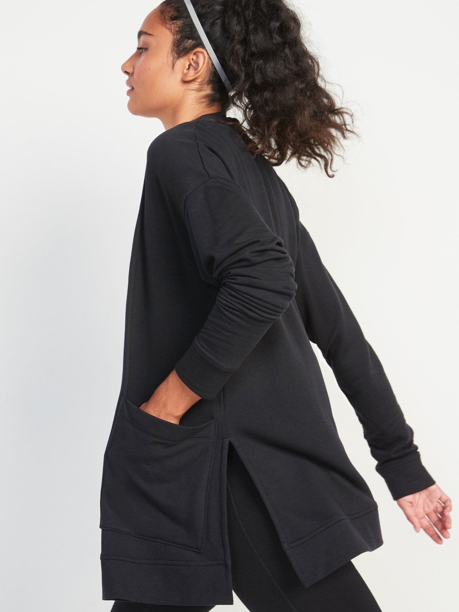 open front sweatshirt