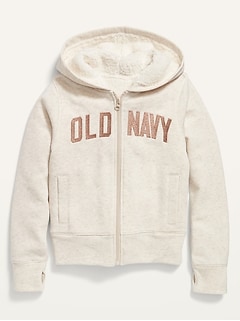 childrens fur lined hoodie