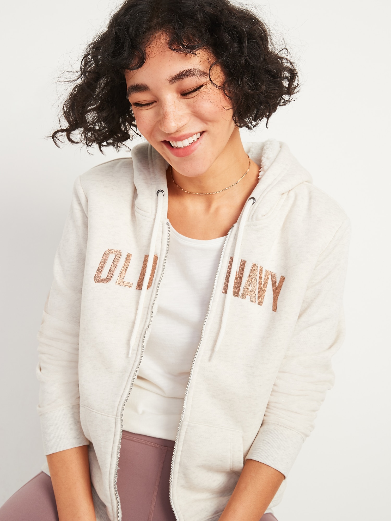 Old navy best sale sherpa hoodie women's