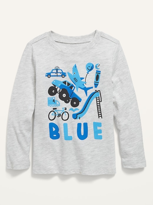 View large product image 1 of 1. Unisex Long-Sleeve Graphic Tee for Toddler