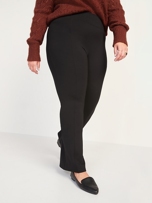 Image number 1 showing, High-Waisted Stevie Plus-Size Boot-Cut Pants