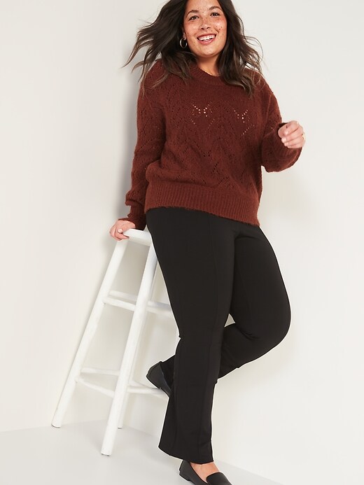 Image number 3 showing, High-Waisted Stevie Plus-Size Boot-Cut Pants