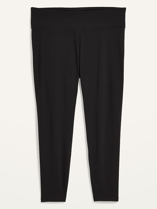 View large product image 2 of 2. High-Waisted PowerPress Plus-Size 7/8-Length Leggings