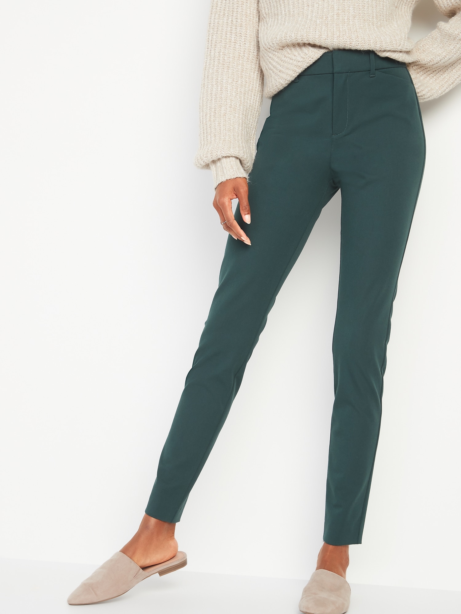 High-waisted Pixie Full-Length Pants for Women from Old Navy