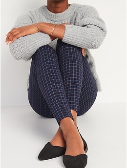 Loft Petite Plaid Ponte Leggings