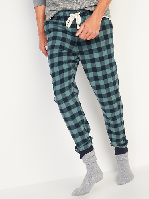 Old Navy Patterned Flannel Jogger Pajama Pants for Men - 647492012000