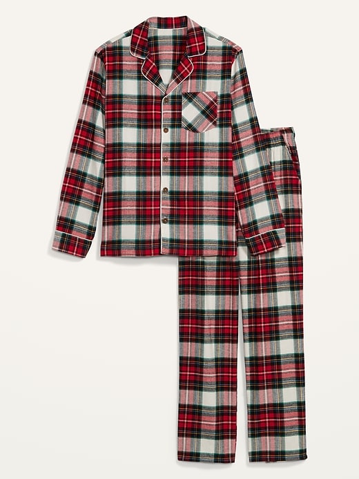 View large product image 2 of 2. Plaid Flannel Pajama Set