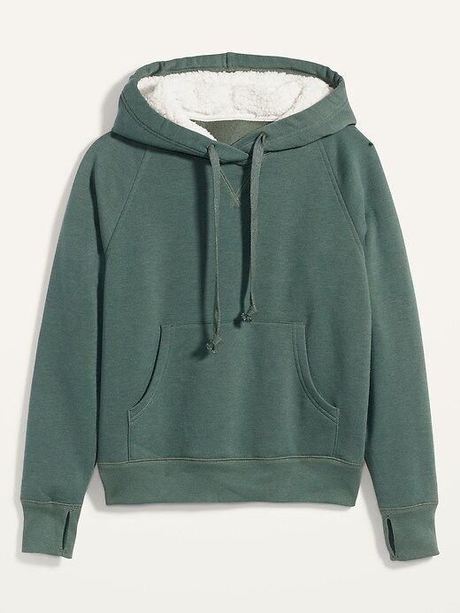 View large product image 2 of 2. Cozy French Terry Pullover Hoodie for Women