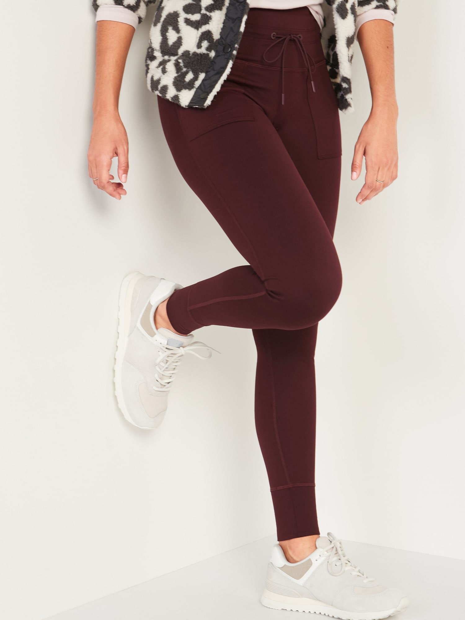 Old Navy High-Waisted CozeCore Side-Pocket Jogger Leggings for Women -  ShopStyle