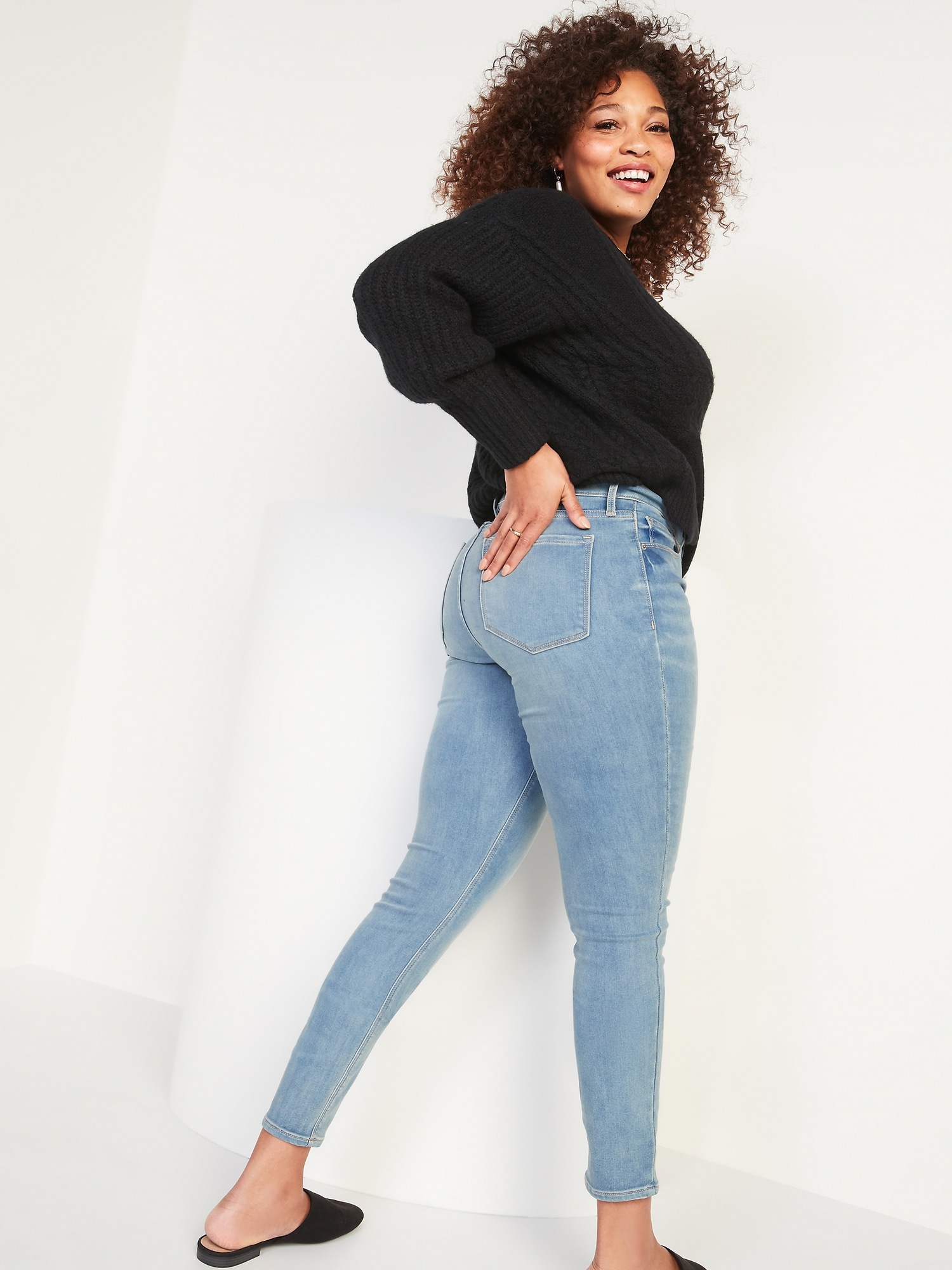 High-Waisted Rockstar Built-In Warm Super Skinny Jeans for Women | Old Navy