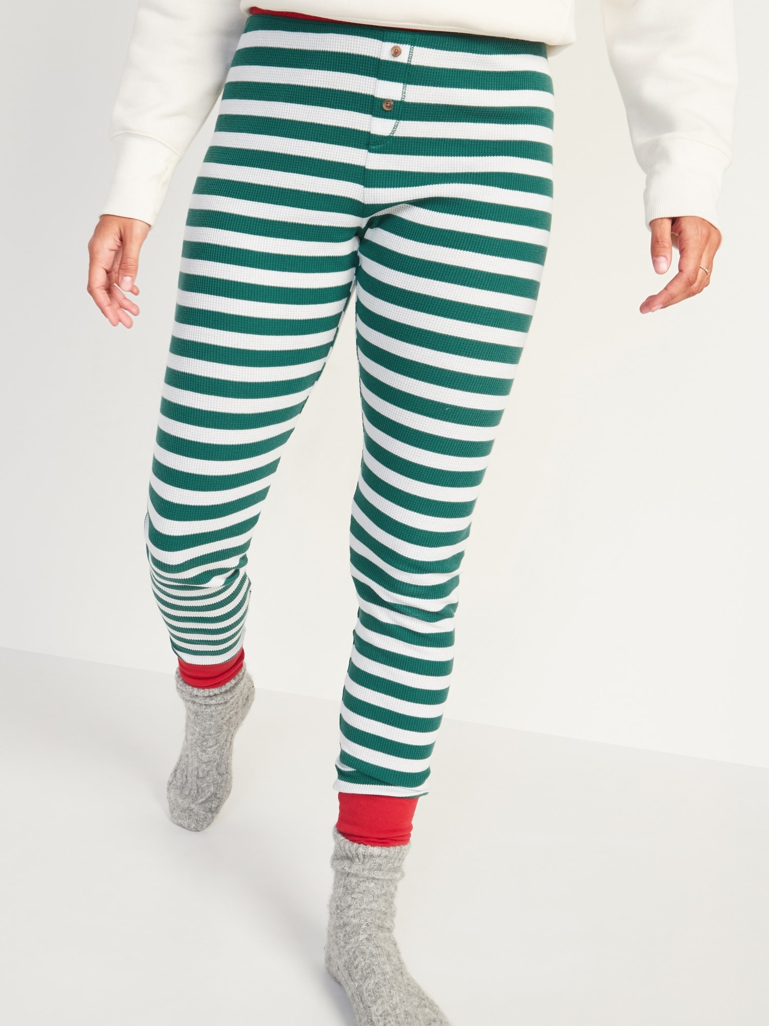Thermal-Knit Pajama Leggings for Women, Old Navy