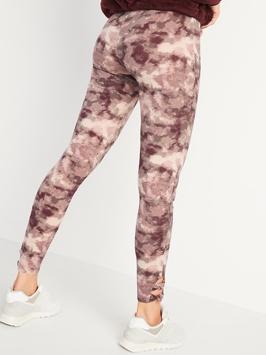 Image number 2 showing, High-Waisted Jersey Side-Knot Leggings For Women