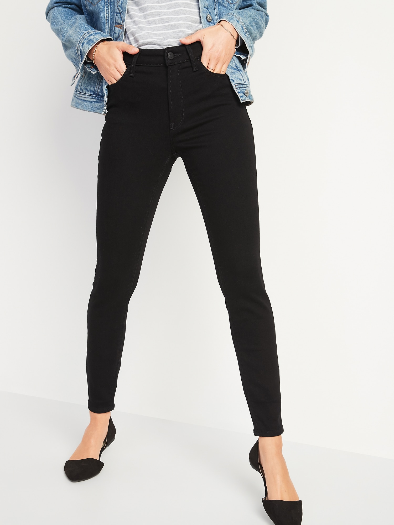 old navy high waisted black jeans