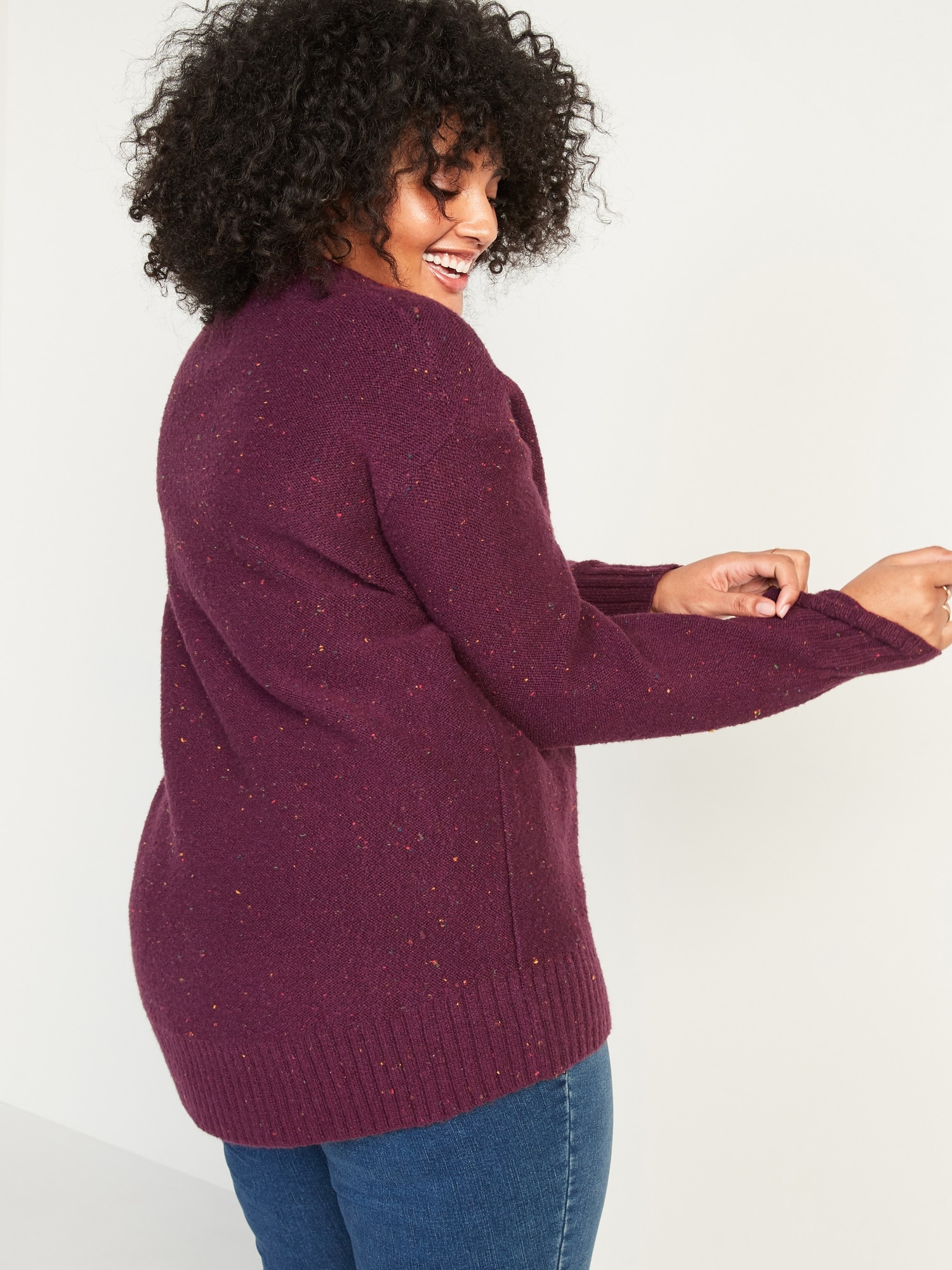 Oversized Cozy Plus Size Crew Neck Sweater Old Navy