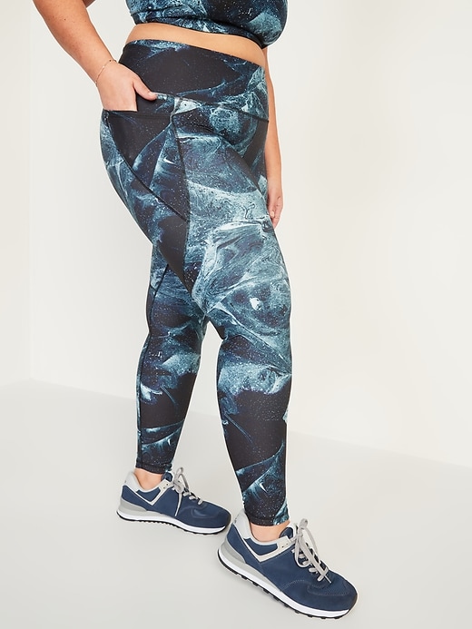 Image number 1 showing, High-Waisted PowerSoft Plus-Size Leggings