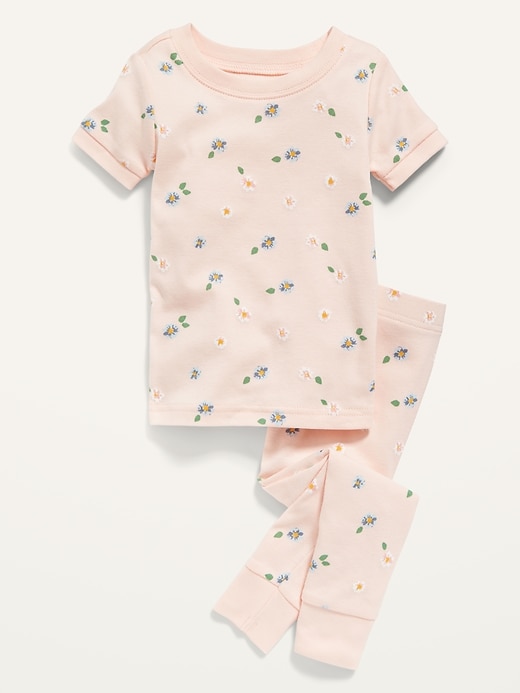 View large product image 1 of 2. Unisex Short-Sleeve Pajama Set for Toddler & Baby