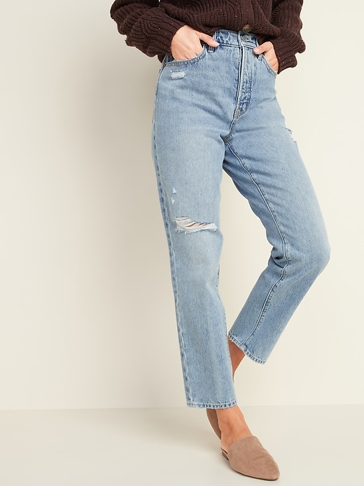 old navy straight rigid jeans