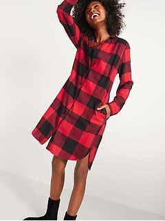 women's buffalo plaid nightgown