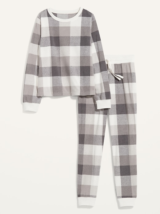 View large product image 2 of 2. Patterned Micro Performance Fleece Pajama Set