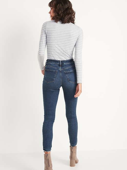 Image number 2 showing, High-Waisted Button-Fly Rockstar Ankle Jeans for Women