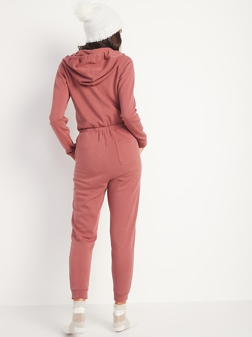 Image number 2 showing, Cozy Zip-Front Hoodie Jumpsuit