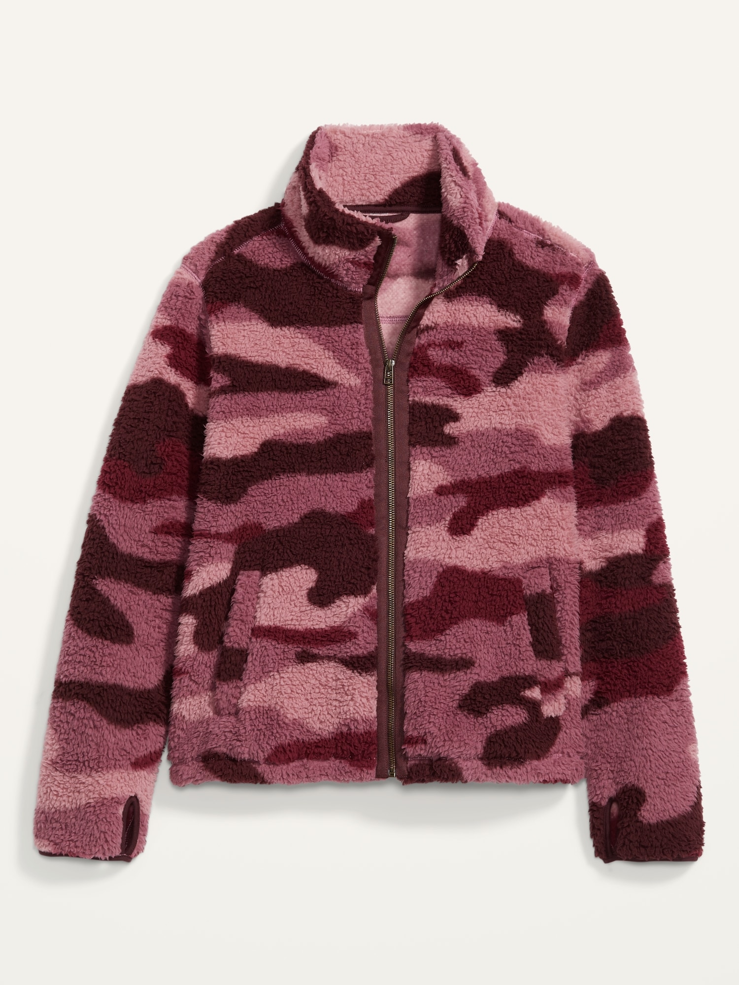 Cozy Sherpa Jacket, Umber Pink Sherpa Jacket