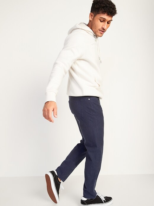 Image number 2 showing, Relaxed Slim Taper Built-In Flex Textured Twill Jeans