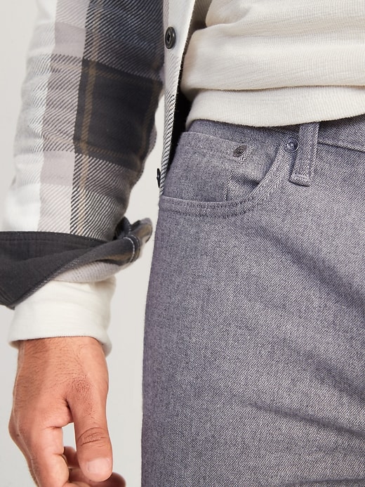 Image number 3 showing, Relaxed Slim Taper Built-In Flex Textured Twill Jeans
