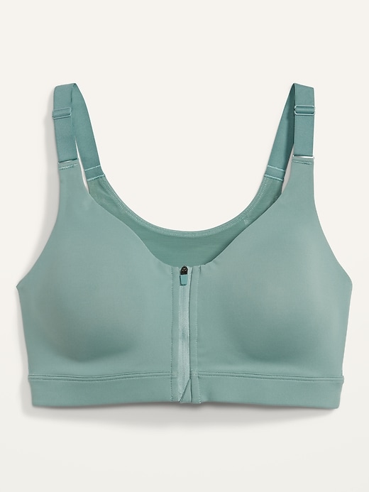 Image number 2 showing, High-Support PowerSoft Zip-Front Sports Bra 32C-42C