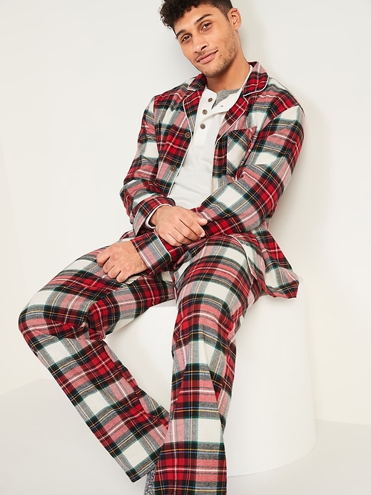 View large product image 1 of 2. Plaid Flannel Pajama Set