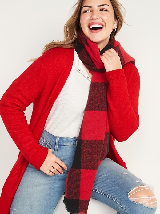 Image number 3 showing, Cozy Long-Line Open-Front Sweater for Women