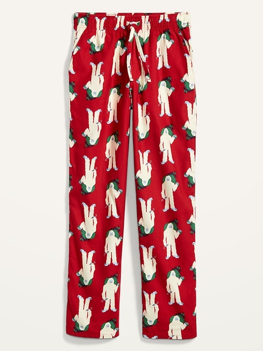 View large product image 2 of 2. Printed Flannel Pajama Pants