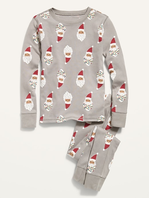 View large product image 1 of 2. Gender-Neutral Snug-Fit Printed Pajama Set for Kids