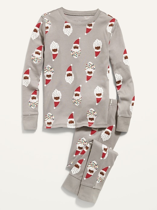View large product image 1 of 2. Gender-Neutral Snug-Fit Printed Pajama Set for Kids