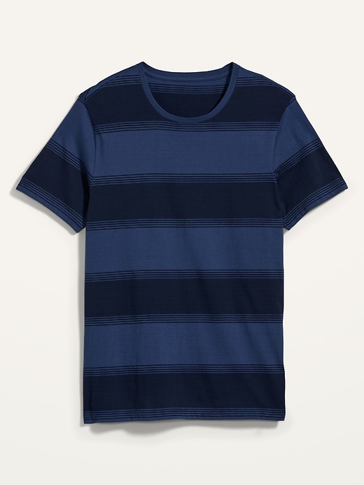 View large product image 2 of 2. Soft-Washed Striped Crew-Neck Tee