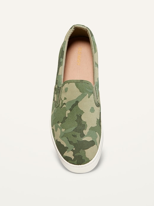 Image number 6 showing, Canvas Slip-On Sneakers For Women