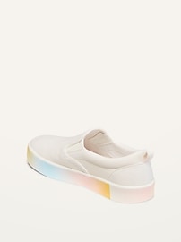 View large product image 3 of 3. Ombré Canvas Slip-Ons for Girls