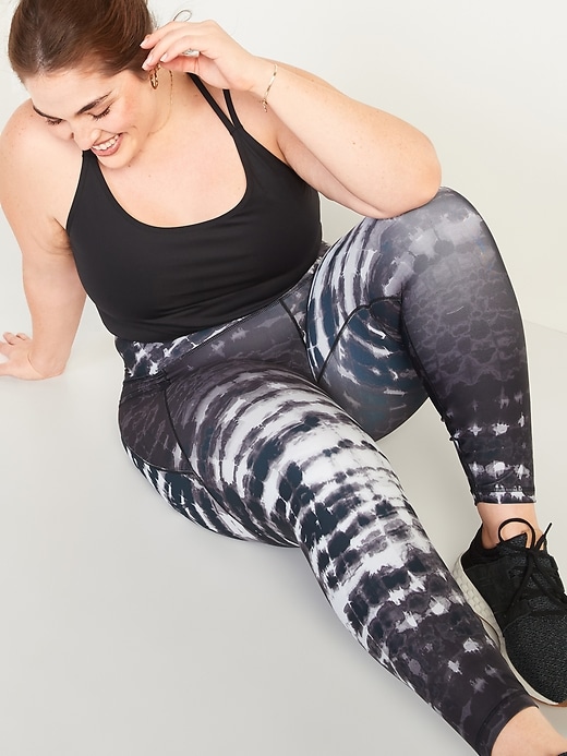 Image number 3 showing, High-Waisted PowerSoft 7/8-Length Plus-Size Leggings