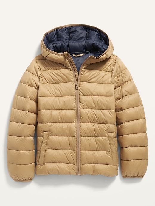 View large product image 1 of 1. Hooded Lightweight Narrow-Channel Puffer Jacket For Boys