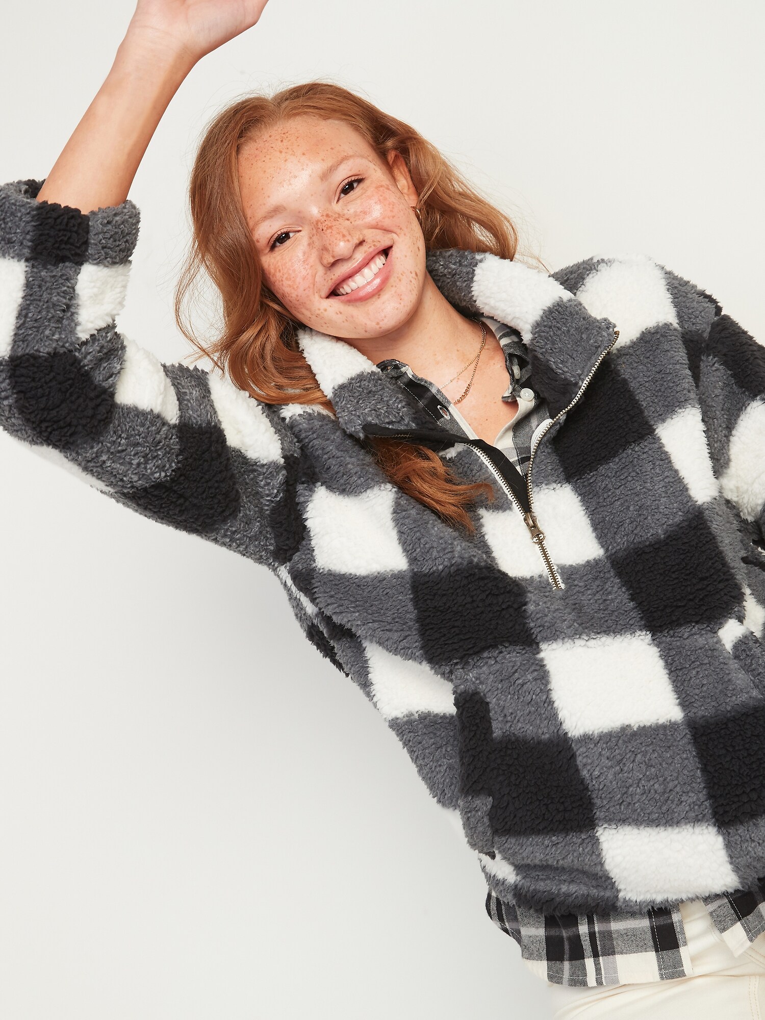 Old navy 2024 relaxed cozy sherpa