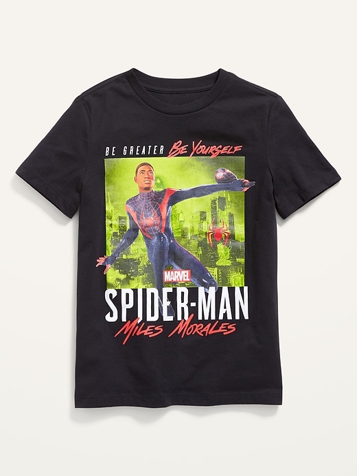 View large product image 1 of 2. Marvel Comics&#153 Spider-Man Gender-Neutral T-Shirt For Kids