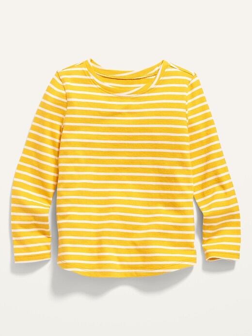 View large product image 1 of 1. Unisex Printed Long-Sleeve Scoop-Neck Tee for Toddler