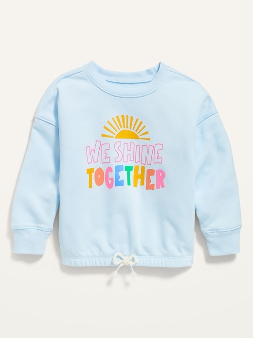 View large product image 1 of 1. Vintage Dolman-Sleeve Sweatshirt for Toddler Girls