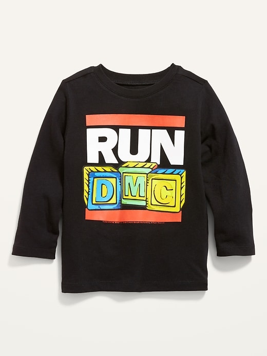 View large product image 1 of 2. Unisex RUN DMC&#169 Graphic Long-Sleeve Tee for Toddler