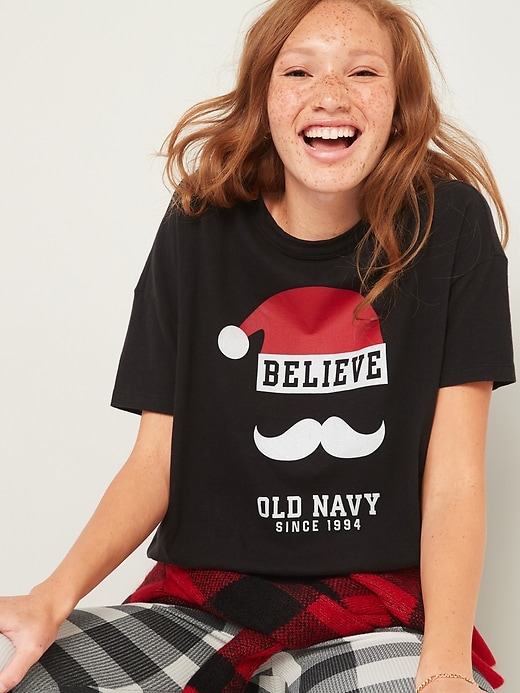Loose-Fit Christmas Graphic Easy Tee | Old Navy